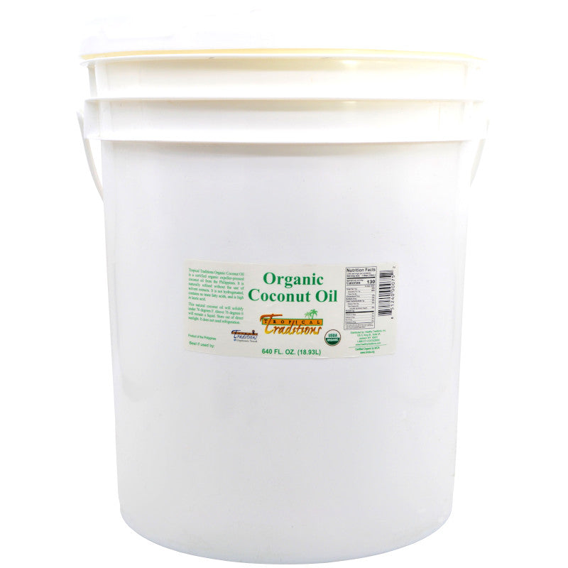 Coconut Oil Organic ExpellerPressed 5 Gallons Healthy Traditions