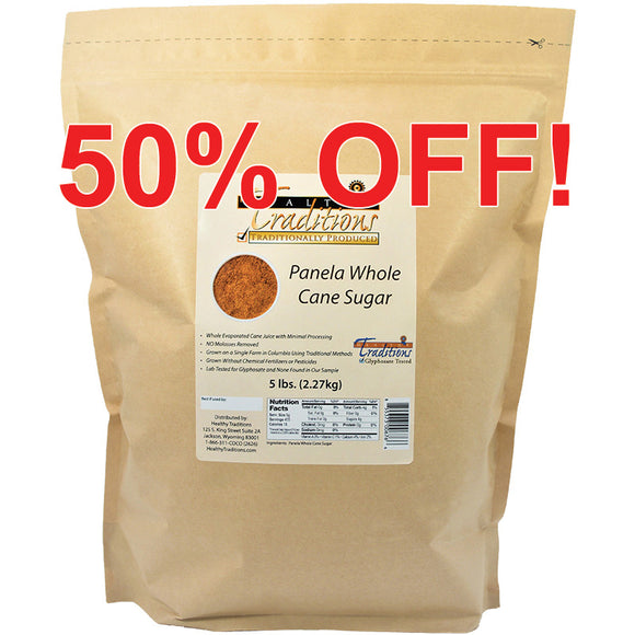 Panela Whole Cane Sugar - 5lb Bag