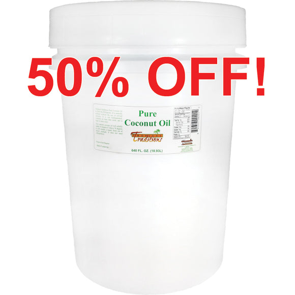 Pure Coconut Oil - 5 gallons