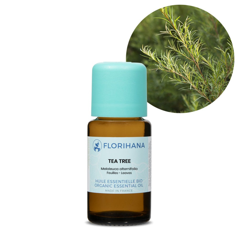 Essential Oil - Tea Tree Organic 15 G - 100% Pure and Natural - Florihana