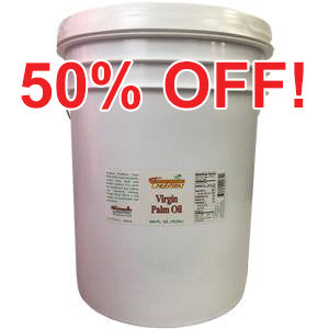 Virgin Palm Oil - 5-gallon pail - 640 FL. oz. (limit of 1)