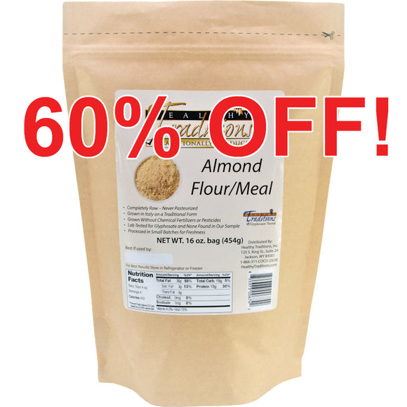 Raw Italian Almond Flour/Meal - 16 oz.