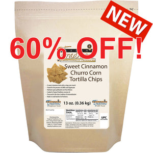 Sweet Cinnamon Churro Tortilla Chips 13 oz. - Cónico Cremoso