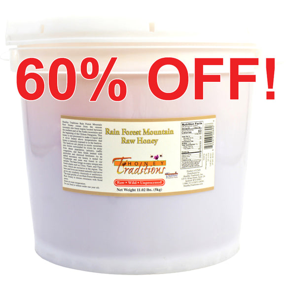 Rain Forest Mountain Raw Honey - 11 lb. Pail