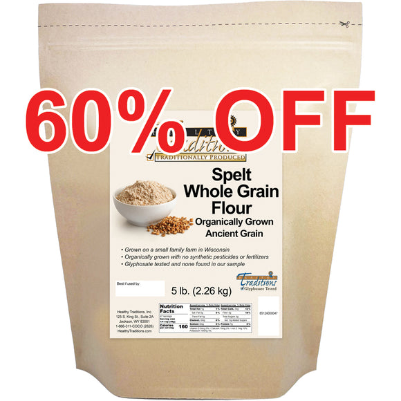 Spelt Whole Grain Flour - 5 lb. Bag