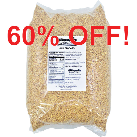 Whole Grain Oat Groats – 5 kg. (11.02 lbs.) bag