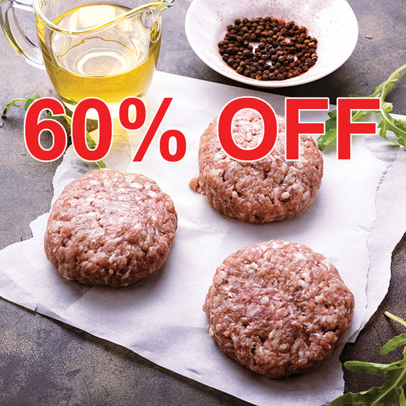 Pastured Pork Breakfast Sausage Patties - approx. 1 lb package – 6 patties per package (minimum of 6 packages)