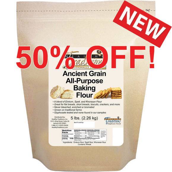 Ancient Grain All-Purpose Baking Flour - 5 lb. Bag
