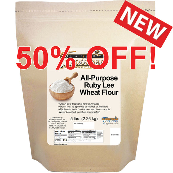 All-Purpose Ruby Lee Wheat Flour - 5 lb. Bag