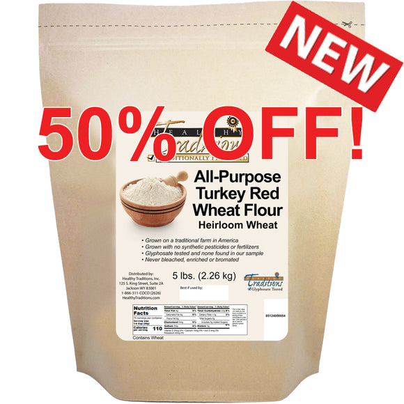 All-Purpose Turkey Red Wheat Flour - 5 lb. Bag