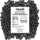 Mexican Heirloom Ayocote Black Beans  – 15 lb.