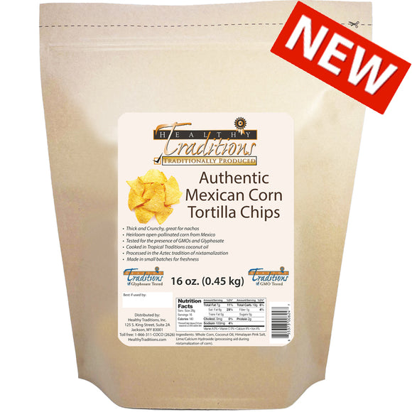 Authentic Mexican Cónico Cremoso Corn Tortilla Chips - 16 oz.