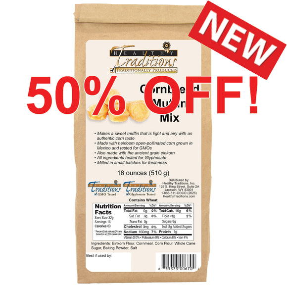 Cónico Cremoso Cornbread Muffin Mix – 18 oz.