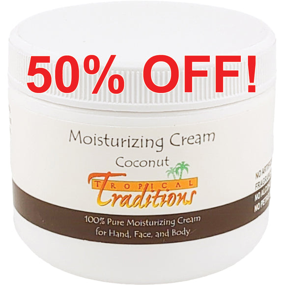 Moisturizing Cream - 4 oz. - Coconut