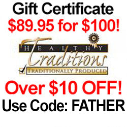 $100 Gift Certificate for $89.95! Use Code: FATHER