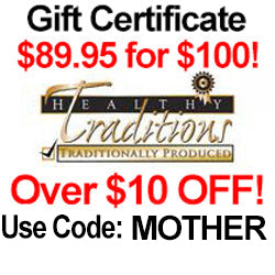 $100 Gift Certificate for $89.95! Use Code: MOTHER