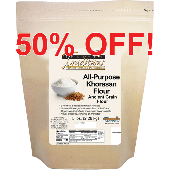 All-Purpose Khorasan Flour - 5 lb. Bag