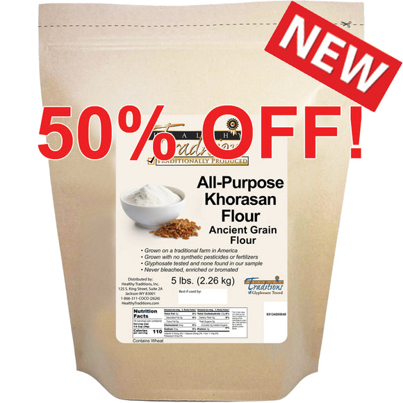 All-Purpose Khorasan Flour - 5 lb. Bag