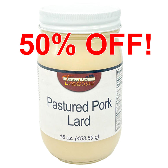 Pastured Pork Lard - 16 oz. (2-jar minimum)