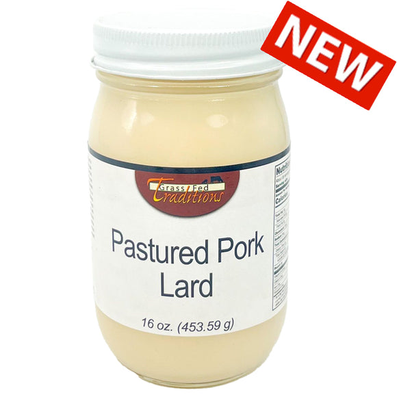 Pastured Pork Lard - 16 oz. (2-jar minimum)