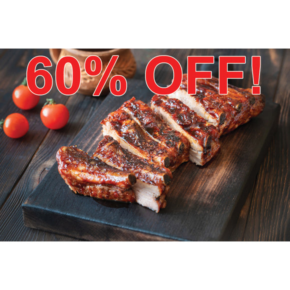 Pork Baby Back Ribs, averages 2 lbs (Minimum of 4)