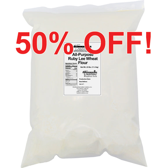 All-Purpose Ruby Lee Wheat Flour - 25 lb. Bag