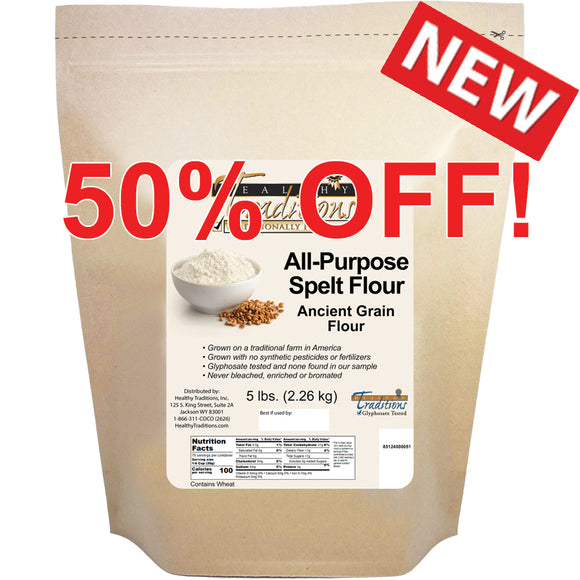 All-Purpose Spelt Flour - 5 lb. Bag