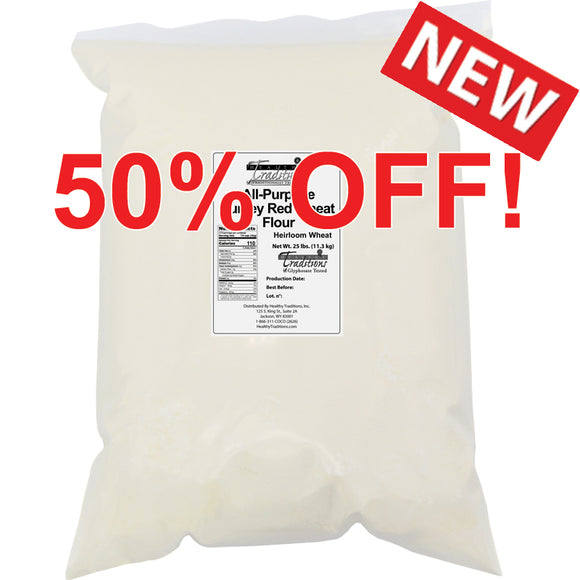 All-Purpose Turkey Red Wheat Flour - 25 lb. Bag