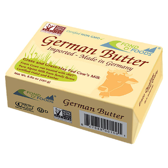 Grass-fed German Butter - 8.8 oz. ea.