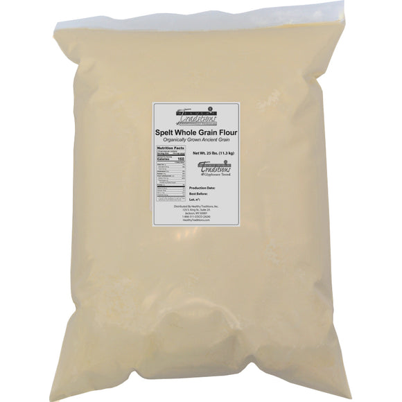 Spelt Whole Grain Flour - 25 lb. Bag