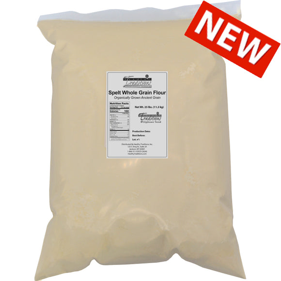 Spelt Whole Grain Flour - 25 lb. Bag