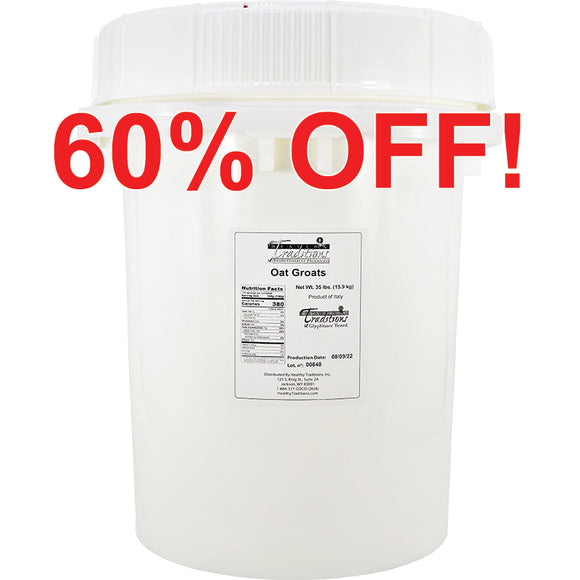 Ancient Grain Oat Groats - 5 Gallon Life Latch® Screw Top Pail - 35 lb. (limit of 1)