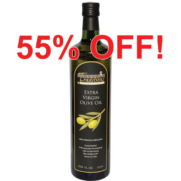 Estate-bottled Chilean Extra Virgin Olive Oil - 33.8 Oz 1 Liter
