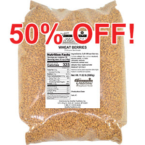 Organic Italian Soft Wheat Berries – 5 kg. (11.02 lbs.)