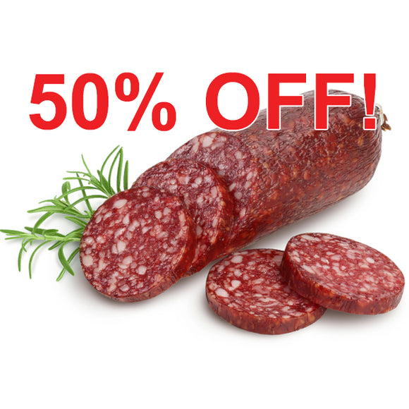 Grass-fed Beef - Summer Sausage - approx. 12 oz each (Minimum of 7)
