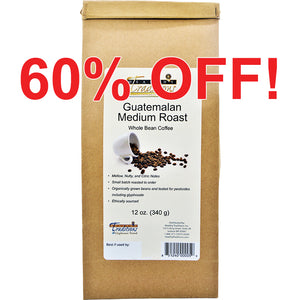 Guatemalan Medium Roast Whole Bean Coffee - 12 oz.