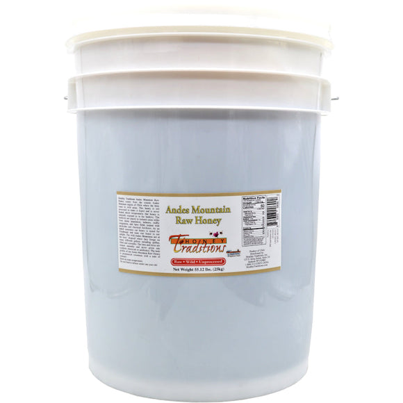 Andes Mountain Raw Honey - 55 lb. Pail (limit of 1)