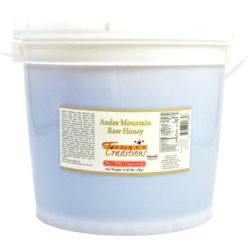 Andes Mountain Raw Honey 11 lb. Pail Healthy Traditions