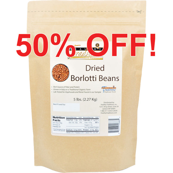 Borlotti Beans - 5 lbs.