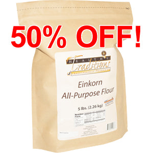 Glyphosate-tested Einkorn All-Purpose Flour – 5 lb. Bag