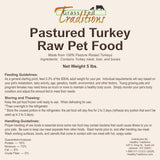 Pastured Turkey Raw Pet Food - 5 lb.