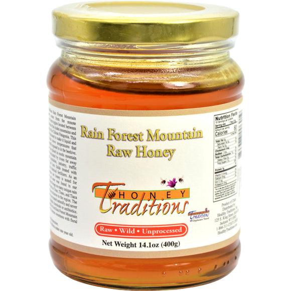 Rain Forest Mountain Raw Honey - 14 oz. Glass Jar