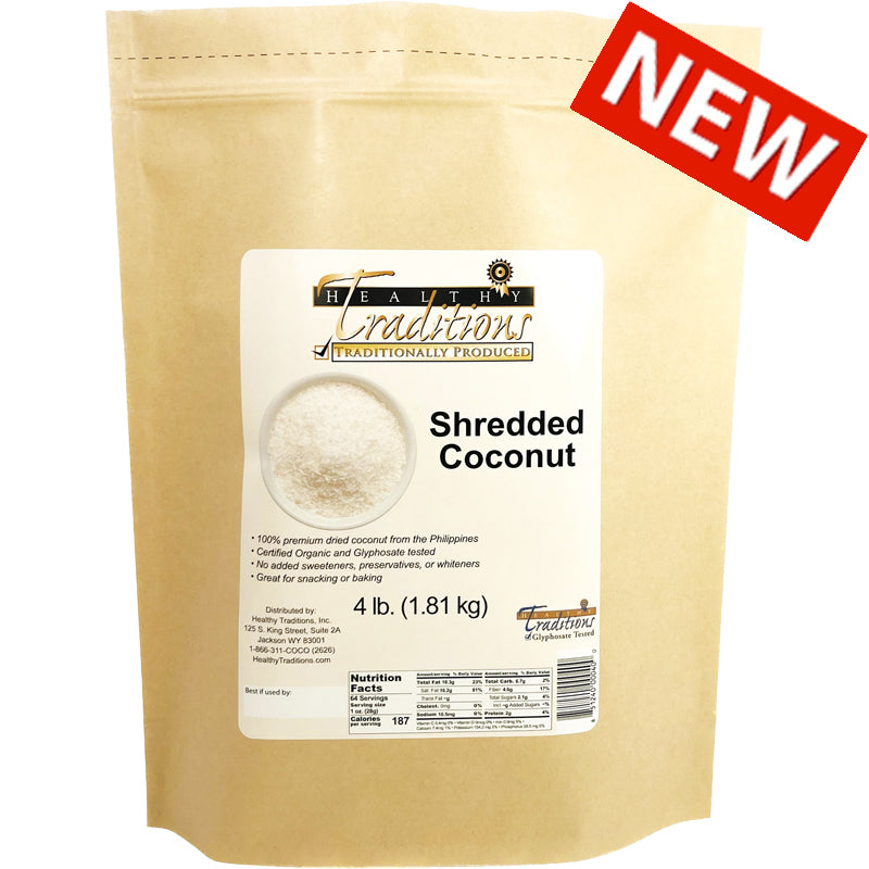 Organic Shredded Coconut - 4-lb Bag – Healthy Traditions