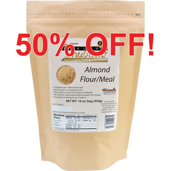 Raw Italian Almond Flour/Meal - 16 oz.