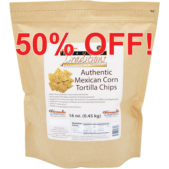Authentic Mexican Corn Tortilla Chips - 16 oz.