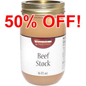 Grass-fed Beef Bone Stock 16 oz (2-jar minimum)