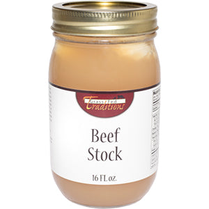 Grass-fed Beef Bone Stock 16 oz (2-jar minimum)
