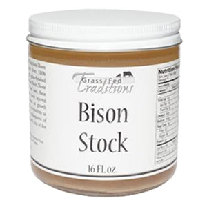 Grass-fed Bison Bone Stock 16 oz (2-jar minimum)