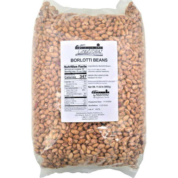 Borlotti Beans – 5 Kg. (11.02 lbs.) bag