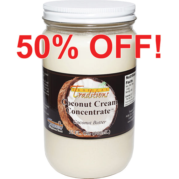 Coconut Cream Concentrate - 1 Quart (32 oz)